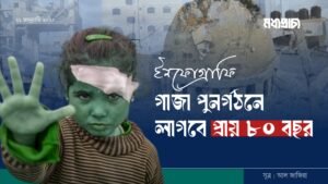 গাজা পুনর্গঠনে লাগবে প্রায় ৮০ বছর /ইনফোগ্রাফি