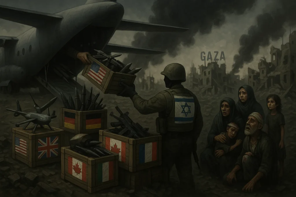 গাজা যুদ্ধে ইসরায়েলকে অস্ত্র সরবরাহ করেছে যে সকল দেশ
